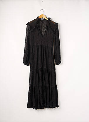 Rochie lungă mâneci lungi mâneci lungi negru KOOKAI femeie