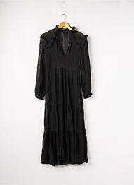 Rochie lungă mâneci lungi mâneci lungi negru KOOKAI femme