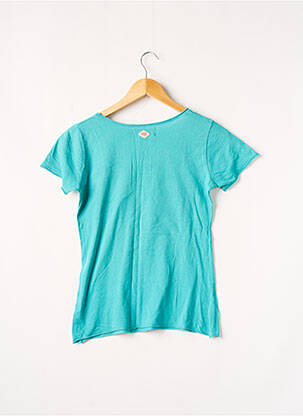 Tricou elasticitate mâneci scurte albastru LE TEMPS DES CERISES femeie