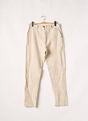Pantalon drept bej BANDITAS FROM MARSEILLE femeie