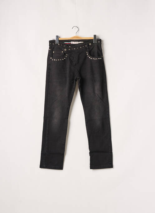 Blugi cu croială dreaptă negru PLEASE femeie