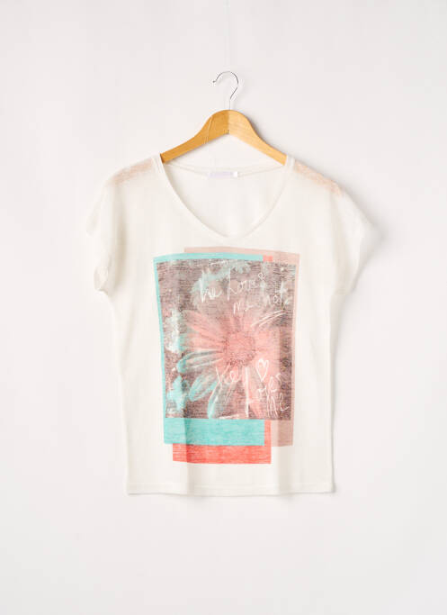 Top alb SANS MARQUE femeie