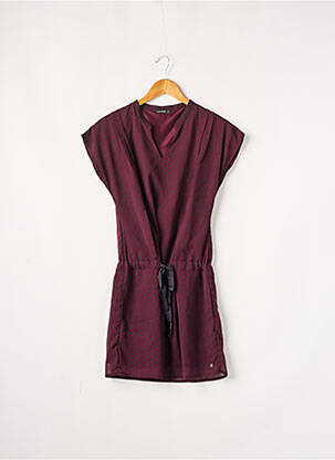 Rochie scurtă croială fluidă mâneci scurte roșu BONOBO femeie