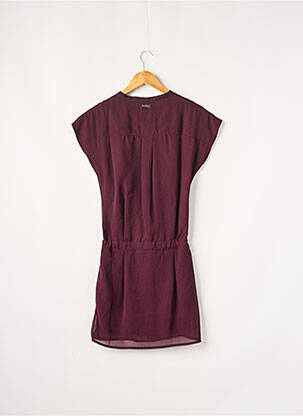 Rochie scurtă croială fluidă mâneci scurte roșu BONOBO femeie