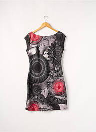 Rochie scurtă mâneci scurte mâneci scurte gri DESIGUAL femeie