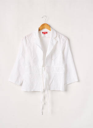 Jachete casual guler tip costum alb DERHY femeie