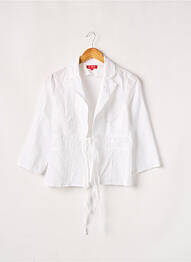 Jachete casual guler tip costum alb DERHY femeie