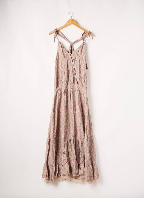 Rochie lungă gri R867 femeie