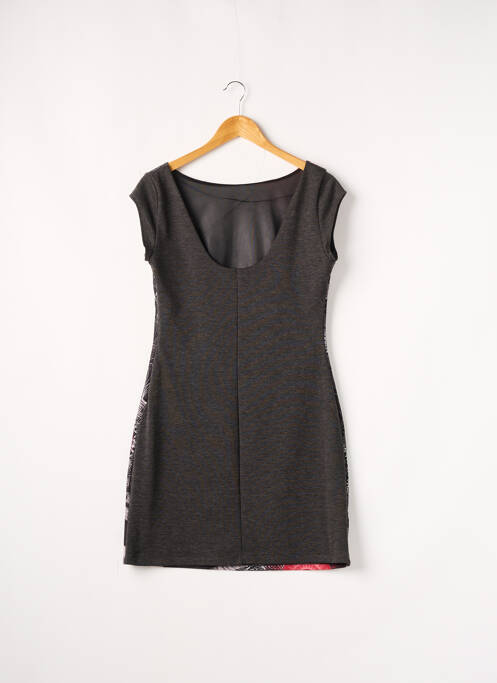 Rochie scurtă gri DESIGUAL femeie