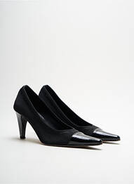 Pantofi cu toc țesătură lăcuită toc de 4 la 6 cm negru ELIZABETH STUART femme
