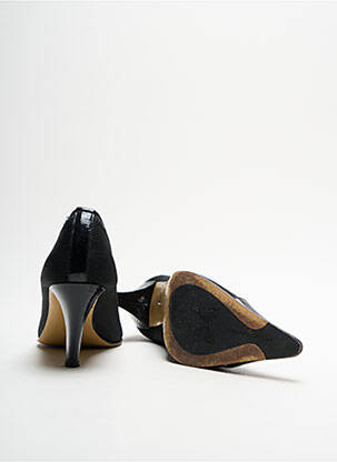 Pantofi cu toc țesătură lăcuită toc de 4 la 6 cm negru ELIZABETH STUART femeie