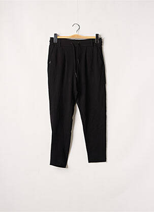 Pantalon chino țesătură poplin mărime normală negru ONLY femeie