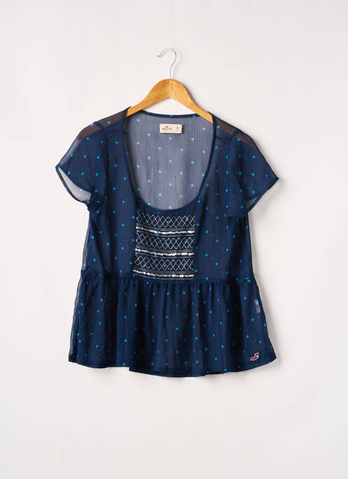 Top albastru HOLLISTER femeie