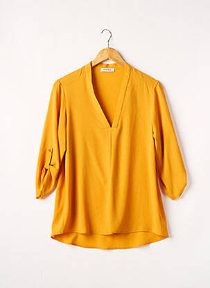 Top galben PURPLE'S femeie