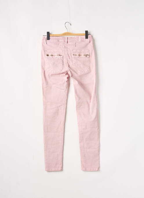 Pantalon slim roz SANS MARQUE femeie