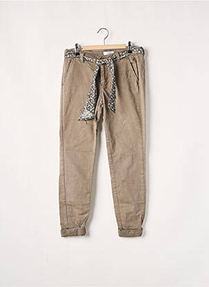 Pantalon chino gri LE TEMPS DES CERISES femeie