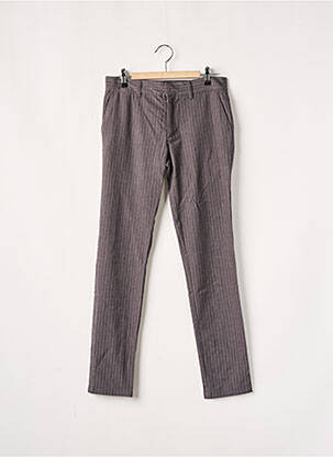 Pantalon chino țesătură poplin gri TEDDY SMITH femeie