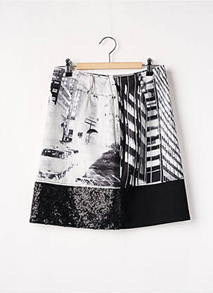 Fustă scurtă gri MISS CAPTAIN femeie