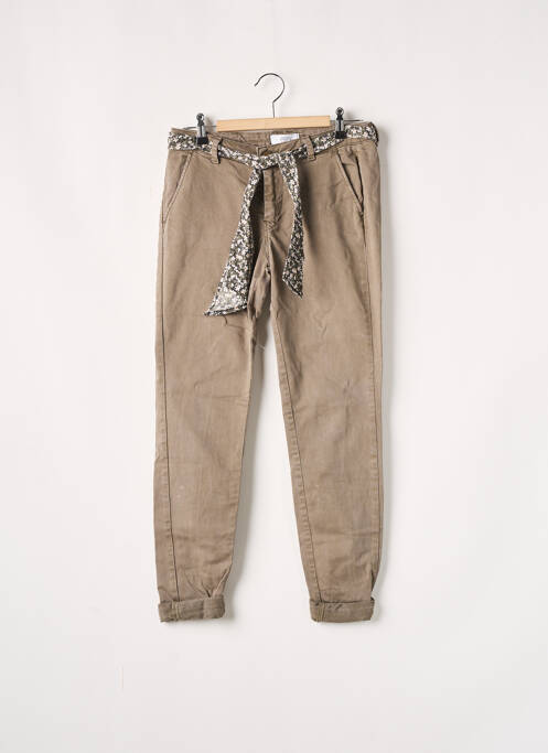 Pantalon chino gri LE TEMPS DES CERISES femeie