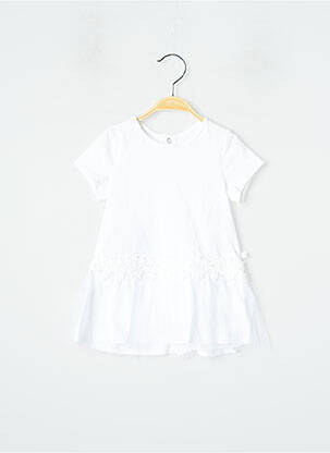 Rochie midi mâneci scurte mâneci scurte alb IKKS fată