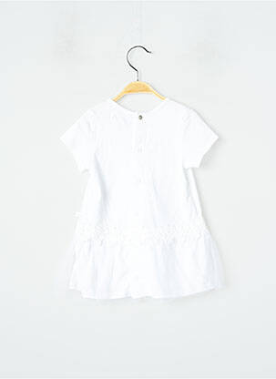 Rochie midi mâneci scurte mâneci scurte alb IKKS fată