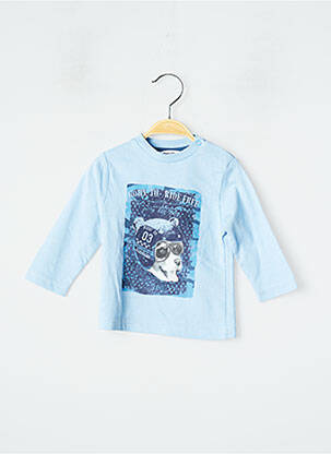 Tricou mâneci lungi mâneci lungi albastru 3 POMMES băiat