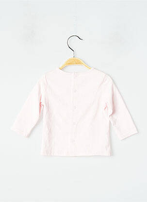 Tricou croială dreaptă mâneci lungi roz CATIMINI fată