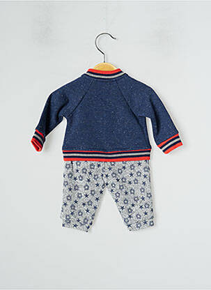 Salopetă-pantalon croială cambrată mâneci lungi albastru 3 POMMES băiat