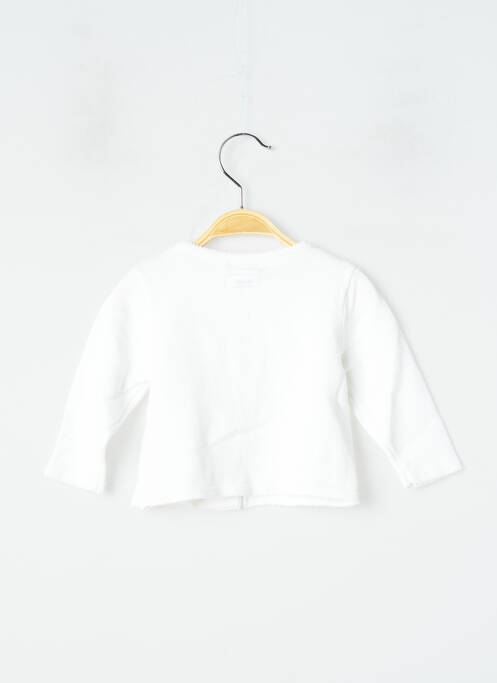 Vestă cu mâneci lungi alb CATIMINI fată