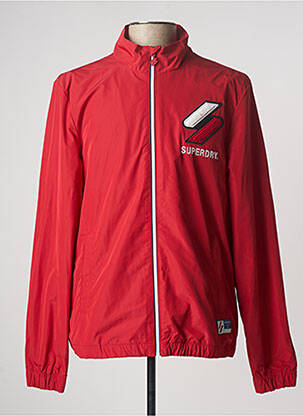 Jachetă vânt roșu SUPERDUPER SHIRTING bărbat