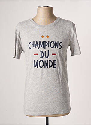 Tricou gri MONSIEUR TSHIRT bărbat