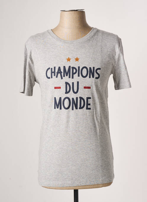 Tricou gri MONSIEUR TSHIRT bărbat