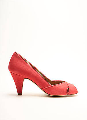 Pantofi cu toc nubuc toc de 4 la 6 cm roz NEW LOVERS femeie