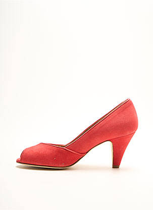 Pantofi cu toc nubuc toc de 4 la 6 cm roz NEW LOVERS femeie