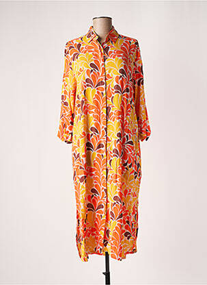 Rochie midi portocaliu GENESIS femeie