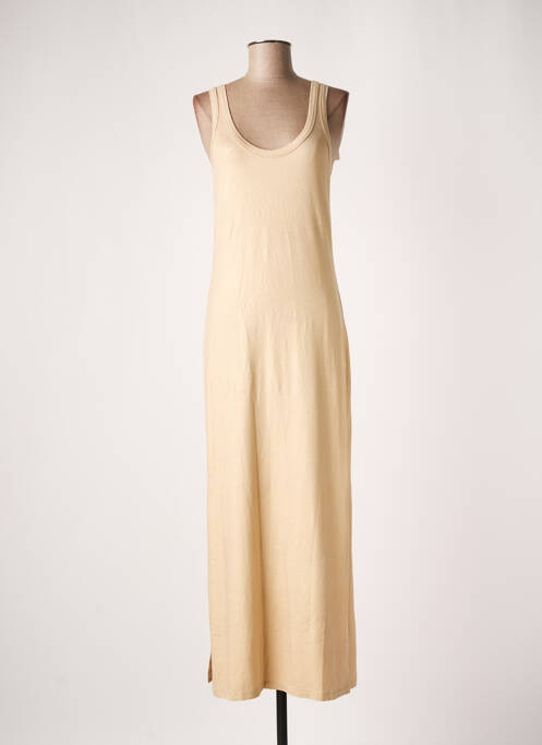 Rochie lungă galben MAJESTIC FILATURES femeie