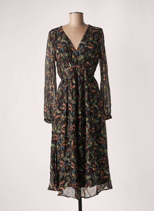 Rochie midi negru LEON & HARPER femeie