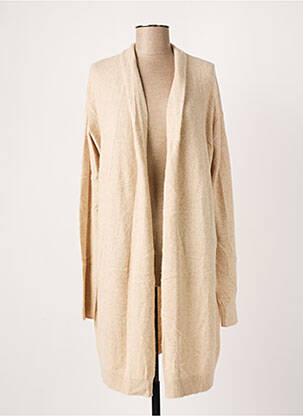 Vestă cu mâneci lungi bej MAJESTIC FILATURES femeie