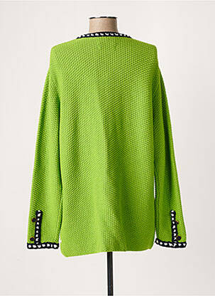 Vestă cu mâneci lungi guler rotund verde ESSENTIEL ANTWERP femeie