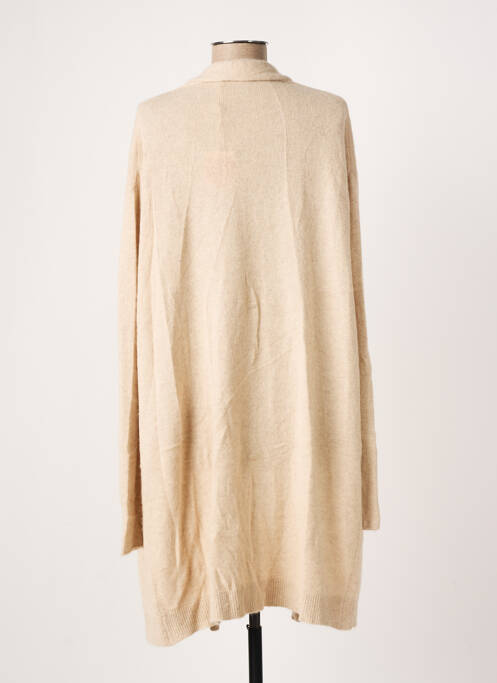 Vestă cu mâneci lungi bej MAJESTIC FILATURES femeie