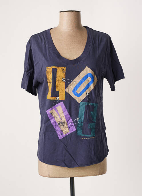 Tricou albastru LEON & HARPER femeie