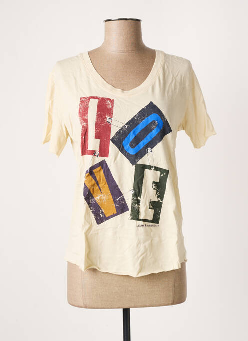 Tricou bej LEON & HARPER femeie