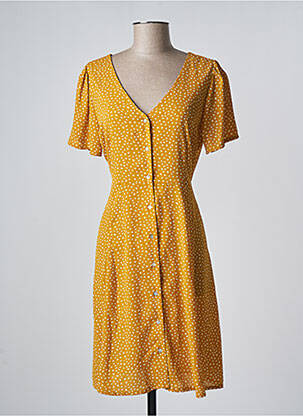 Rochie scurtă galben ONLY femeie