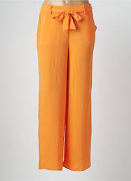 Pantalon larg țesătură crep mărime normală portocaliu ONLY femme