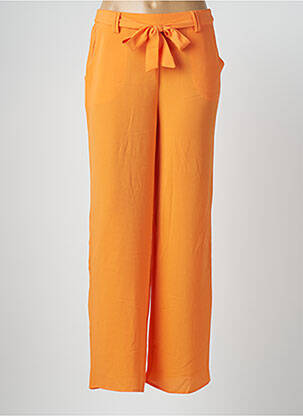 Pantalon larg portocaliu ONLY femeie