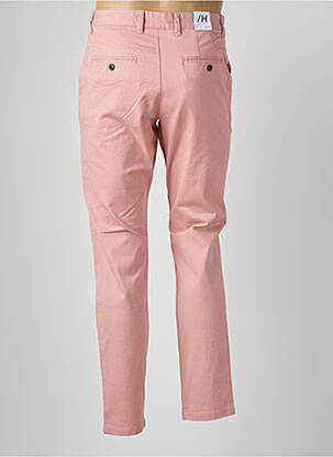 Pantalon chino țesătură poplin mărime normală roz SELECTED bărbat