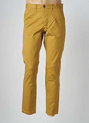 Pantalon chino țesătură poplin mărime normală verde SELECTED bărbat