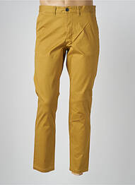 Pantalon chino țesătură poplin mărime normală verde SELECTED bărbat