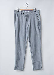 Pantalon drept elasticitate mărime normală gri JACK & JONES bărbat