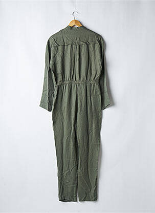 Salopetă-pantalon croială cambrată mâneci lungi verde BA&SH femeie